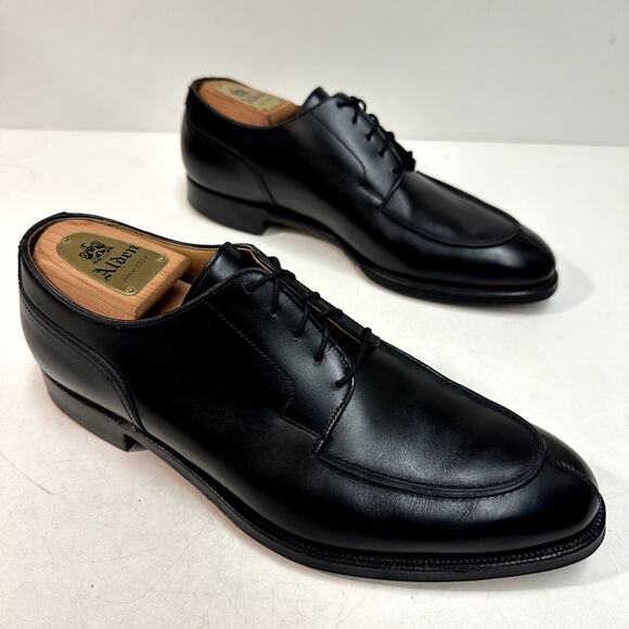 WORN TWICE Crockett & Jones x Peal & Co Split Toe Derby Black Calf England US 10 - Picture 4 of 13